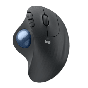 Logitech Ergo M575S - Graphite - Ergonomisk mus - Optisk - 5 knapper - Sort