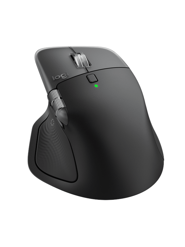Logitech MX Master 4 for MAC (Space Black) - Ergonomisk mus - Laser - 8 knapper - Sort