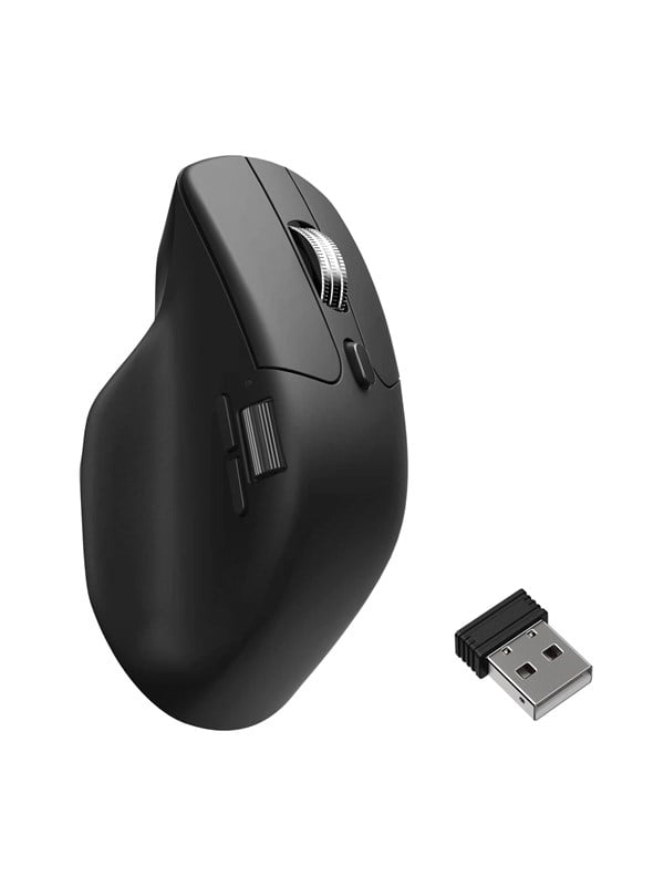 Keychron M6 Silent - Light 86g Wireless 8K - Ergonomisk mus - Optisk - 6 knapper - Sort