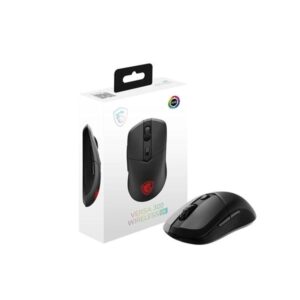 MSI VERSA 300 8K - mouse - 2.4 GHz Bluetooth 5.3 USB 2.0 - Mus - Optisk - 6 knapper - Sort
