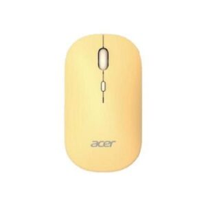 Acer AMR130 - mouse - 2.4 GHz Bluetooth 5.2 - yellow - Mus - Optisk LED - 4 knapper - Gul