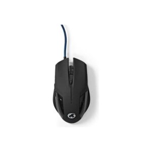 Nedis Gaming - mouse - USB - black - Mus - Optisk - 6 knapper - Sort